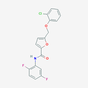 molecular formula C18H12ClF2NO3 B213579 5-[(2-chlorophenoxy)methyl]-N-(2,5-difluorophenyl)furan-2-carboxamide 