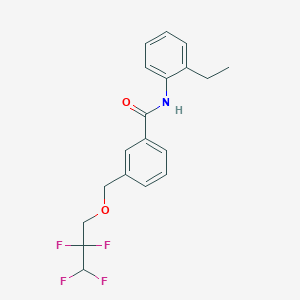 molecular formula C19H19F4NO2 B213582 N-(2-ethylphenyl)-3-[(2,2,3,3-tetrafluoropropoxy)methyl]benzamide 