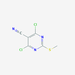 B021359 4,6-Dichloro-2-(methylthio)pyrimidine-5-carbonitrile CAS No. 33097-13-1