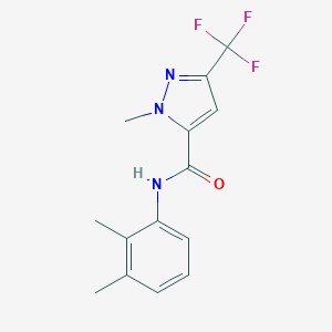 molecular formula C14H14F3N3O B213614 N-(2,3-dimethylphenyl)-1-methyl-3-(trifluoromethyl)-1H-pyrazole-5-carboxamide 