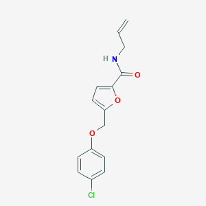 molecular formula C15H14ClNO3 B213638 N-allyl-5-[(4-chlorophenoxy)methyl]-2-furamide 