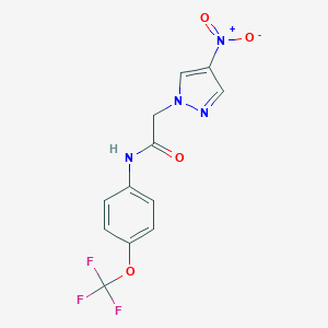 molecular formula C12H9F3N4O4 B213643 2-(4-nitro-1H-pyrazol-1-yl)-N-[4-(trifluoromethoxy)phenyl]acetamide 