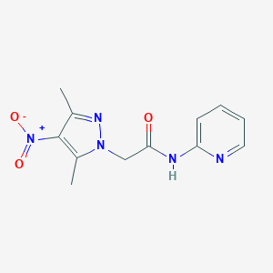 molecular formula C12H13N5O3 B213647 2-(3,5-dimethyl-4-nitro-1H-pyrazol-1-yl)-N-2-pyridinylacetamide 