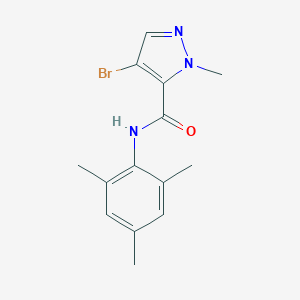 molecular formula C14H16BrN3O B213657 4-bromo-N-mesityl-1-methyl-1H-pyrazole-5-carboxamide 