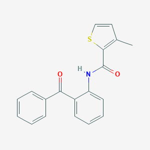 molecular formula C19H15NO2S B213670 3-methyl-N-[2-(phenylcarbonyl)phenyl]thiophene-2-carboxamide 