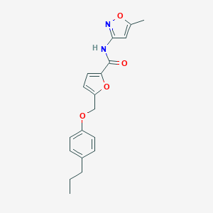 molecular formula C19H20N2O4 B213678 N-(5-methyl-3-isoxazolyl)-5-[(4-propylphenoxy)methyl]-2-furamide 