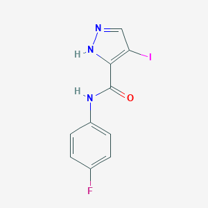 molecular formula C10H7FIN3O B213685 N-(4-fluorophenyl)-4-iodo-1H-pyrazole-3-carboxamide 