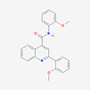 molecular formula C24H20N2O3 B213701 N,2-bis(2-methoxyphenyl)quinoline-4-carboxamide 