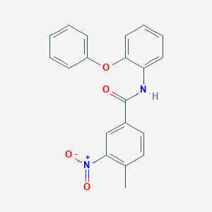 molecular formula C20H16N2O4 B213705 4-methyl-3-nitro-N-(2-phenoxyphenyl)benzamide 