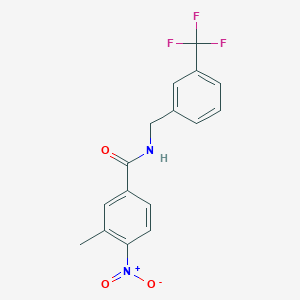 molecular formula C16H13F3N2O3 B213714 4-nitro-3-methyl-N-[3-(trifluoromethyl)benzyl]benzamide 