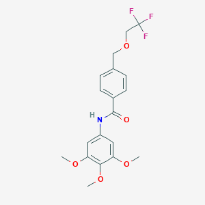 molecular formula C19H20F3NO5 B213716 4-[(2,2,2-trifluoroethoxy)methyl]-N-(3,4,5-trimethoxyphenyl)benzamide 