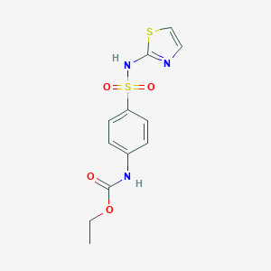 molecular formula C12H13N3O4S2 B213718 Ethyl 4-[(1,3-thiazol-2-ylamino)sulfonyl]phenylcarbamate 
