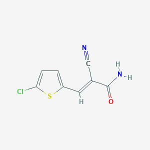 molecular formula C8H5ClN2OS B213724 3-(5-Chloro-2-thienyl)-2-cyanoacrylamide 