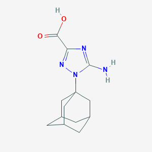 molecular formula C13H18N4O2 B213733 1-(1-adamantyl)-5-amino-1H-1,2,4-triazole-3-carboxylic acid 