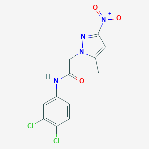 molecular formula C12H10Cl2N4O3 B213738 N-(3,4-Dichloro-phenyl)-2-(5-methyl-3-nitro-pyrazol-1-yl)-acetamide 