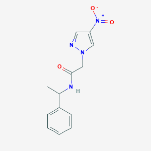 molecular formula C13H14N4O3 B213746 2-(4-nitro-1H-pyrazol-1-yl)-N-(1-phenylethyl)acetamide 