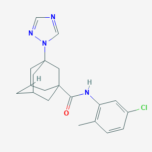 molecular formula C20H23ClN4O B213748 N-(5-chloro-2-methylphenyl)-3-(1H-1,2,4-triazol-1-yl)-1-adamantanecarboxamide 