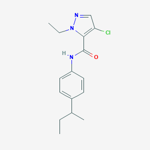 molecular formula C16H20ClN3O B213757 N-(4-sec-butylphenyl)-4-chloro-1-ethyl-1H-pyrazole-5-carboxamide 