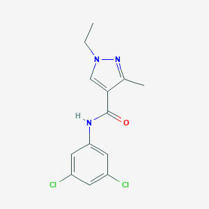 molecular formula C13H13Cl2N3O B213758 N-(3,5-dichlorophenyl)-1-ethyl-3-methyl-1H-pyrazole-4-carboxamide 