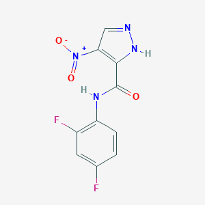 molecular formula C10H6F2N4O3 B213768 N-(2,4-Difluorophenyl)-4-nitro-1H-pyrazole-3-carboxamide 