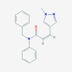 N-benzyl-3-(1-methyl-1H-pyrazol-4-yl)-N-phenylacrylamide