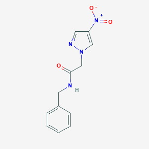 molecular formula C12H12N4O3 B213811 N-benzyl-2-(4-nitro-1H-pyrazol-1-yl)acetamide 