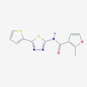 molecular formula C12H9N3O2S2 B213840 2-methyl-N-[5-(2-thienyl)-1,3,4-thiadiazol-2-yl]-3-furamide 