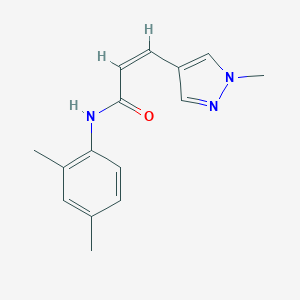 molecular formula C15H17N3O B213845 N-(2,4-dimethylphenyl)-3-(1-methyl-1H-pyrazol-4-yl)acrylamide 