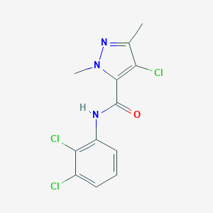molecular formula C12H10Cl3N3O B213851 4-chloro-N-(2,3-dichlorophenyl)-1,3-dimethyl-1H-pyrazole-5-carboxamide 