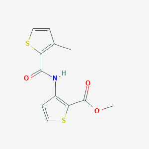 molecular formula C12H11NO3S2 B213866 Methyl 3-{[(3-methyl-2-thienyl)carbonyl]amino}-2-thiophenecarboxylate 