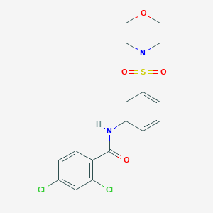 molecular formula C17H16Cl2N2O4S B213878 2,4-dichloro-N-[3-(4-morpholinylsulfonyl)phenyl]benzamide 