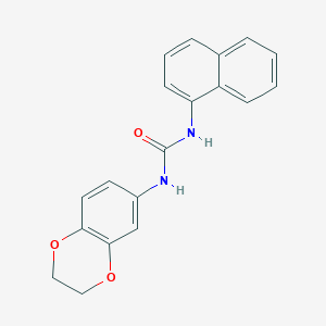 molecular formula C19H16N2O3 B213885 N-(2,3-dihydro-1,4-benzodioxin-6-yl)-N'-(1-naphthyl)urea 