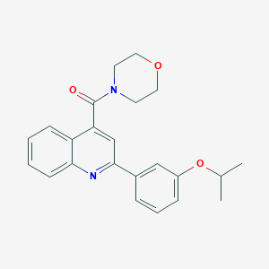 molecular formula C23H24N2O3 B213895 2-(3-Isopropoxyphenyl)-4-(morpholin-4-ylcarbonyl)quinoline 