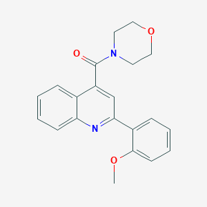 [2-(2-Methoxyphenyl)-4-quinolyl](morpholino)methanone