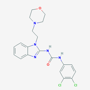 molecular formula C20H21Cl2N5O2 B213908 N-(3,4-dichlorophenyl)-N'-[1-(2-morpholin-4-ylethyl)-1H-benzimidazol-2-yl]urea 