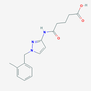 molecular formula C16H19N3O3 B213931 5-{[1-(2-methylbenzyl)-1H-pyrazol-3-yl]amino}-5-oxopentanoic acid 