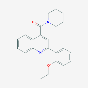 molecular formula C23H24N2O2 B213934 [2-(2-Ethoxyphenyl)-4-quinolyl](piperidino)methanone 