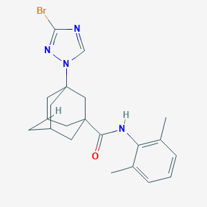 3-(3-bromo-1H-1,2,4-triazol-1-yl)-N-(2,6-dimethylphenyl)-1-adamantanecarboxamide