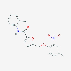 molecular formula C20H18N2O5 B213959 5-[(4-methyl-2-nitrophenoxy)methyl]-N-(2-methylphenyl)furan-2-carboxamide 