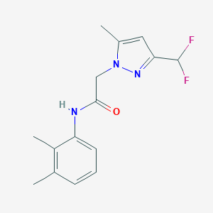 molecular formula C15H17F2N3O B213970 2-[3-(difluoromethyl)-5-methyl-1H-pyrazol-1-yl]-N-(2,3-dimethylphenyl)acetamide 