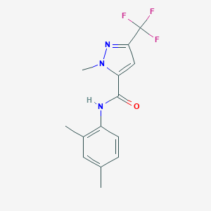 molecular formula C14H14F3N3O B213979 N-(2,4-dimethylphenyl)-1-methyl-3-(trifluoromethyl)-1H-pyrazole-5-carboxamide 