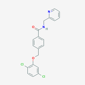 4-[(2,5-dichlorophenoxy)methyl]-N-(pyridin-2-ylmethyl)benzamide