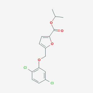 molecular formula C15H14Cl2O4 B213993 Propan-2-yl 5-[(2,5-dichlorophenoxy)methyl]furan-2-carboxylate 