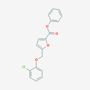 molecular formula C18H13ClO4 B213994 Phenyl 5-[(2-chlorophenoxy)methyl]furan-2-carboxylate 