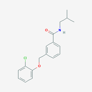molecular formula C18H20ClNO2 B213996 3-[(2-chlorophenoxy)methyl]-N-isobutylbenzamide 