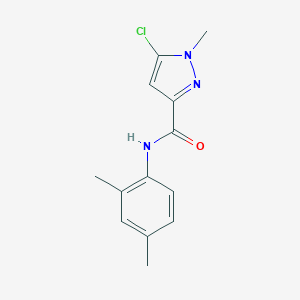 molecular formula C13H14ClN3O B214009 5-chloro-N-(2,4-dimethylphenyl)-1-methyl-1H-pyrazole-3-carboxamide 