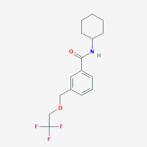 molecular formula C16H20F3NO2 B214056 N-cyclohexyl-3-[(2,2,2-trifluoroethoxy)methyl]benzamide 