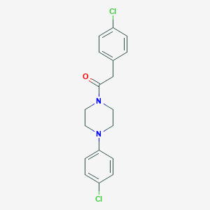 molecular formula C18H18Cl2N2O B214059 2-(4-Chlorophenyl)-1-[4-(4-chlorophenyl)piperazin-1-yl]ethanone 