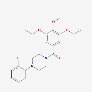 molecular formula C23H29FN2O4 B214064 1-(2-Fluorophenyl)-4-(3,4,5-triethoxybenzoyl)piperazine 