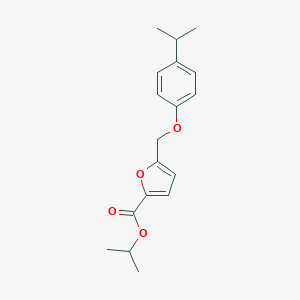 molecular formula C18H22O4 B214068 Isopropyl 5-[(4-isopropylphenoxy)methyl]-2-furoate 